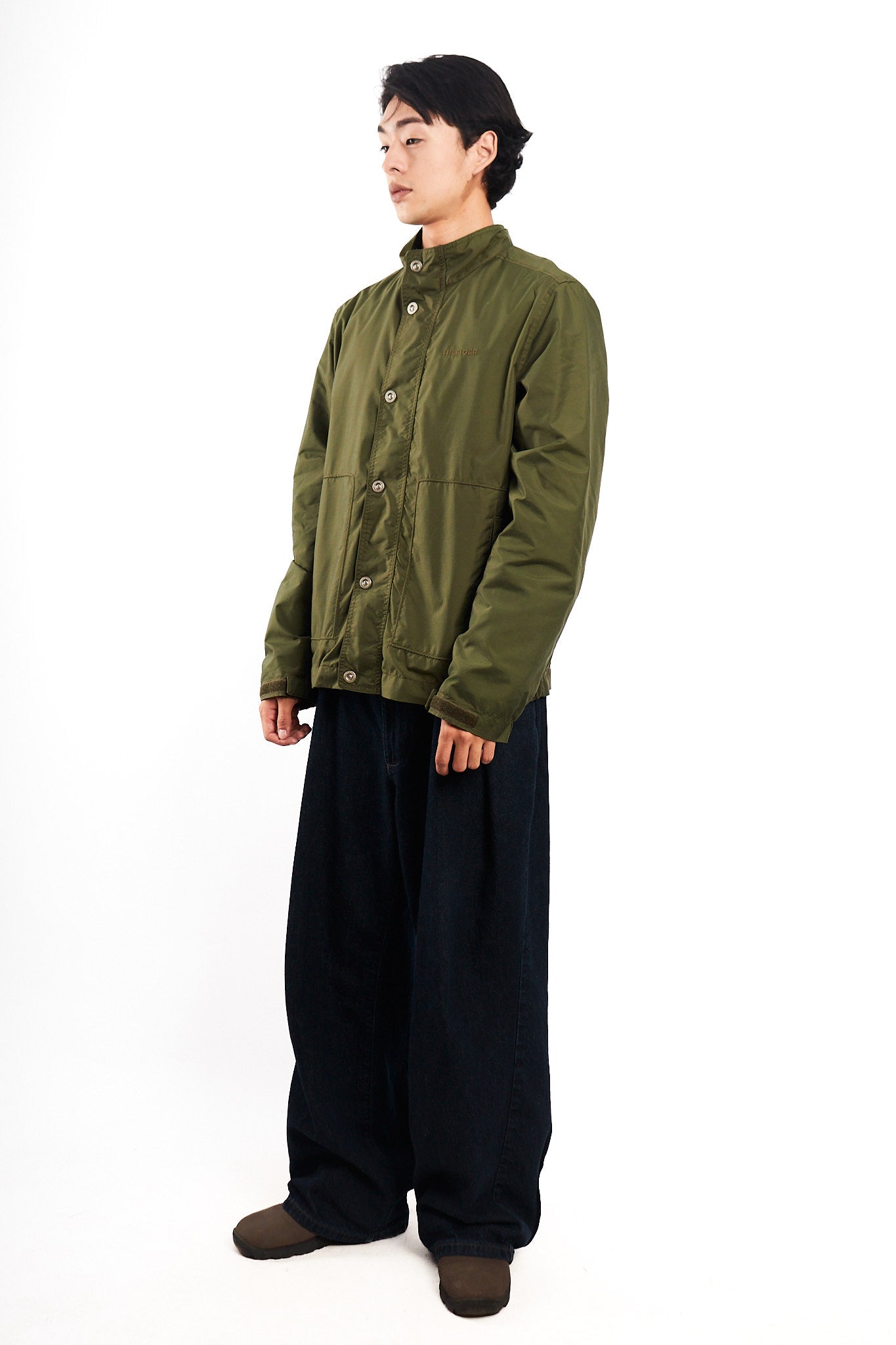 2000 Vintage Tommy Hilfiger Army Green Jacket (M/L)