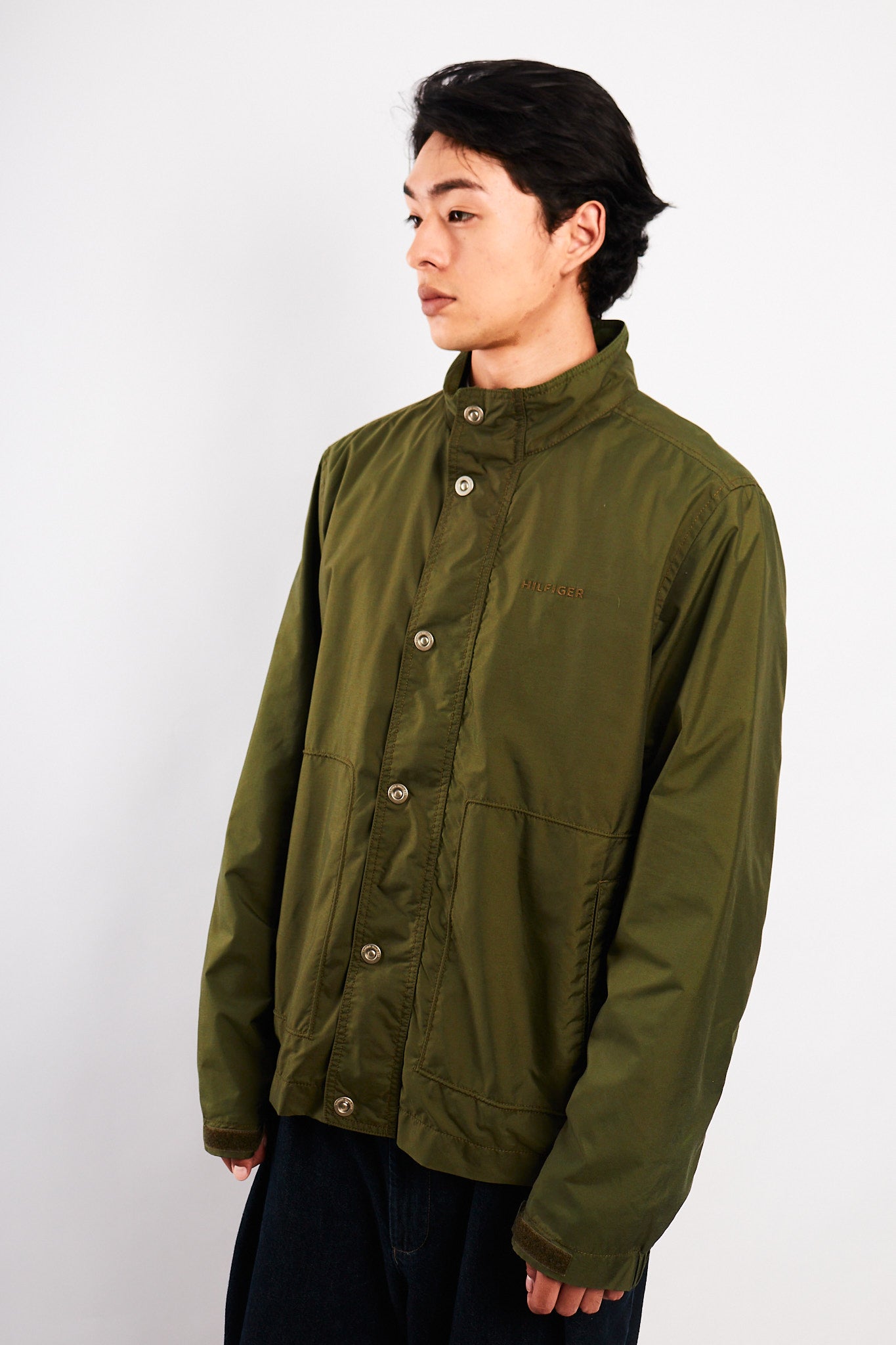 2000 Vintage Tommy Hilfiger Army Green Jacket (M/L)