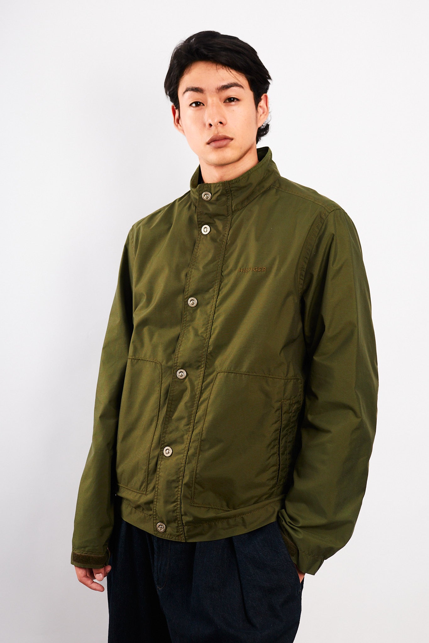 2000 Vintage Tommy Hilfiger Army Green Jacket (M/L)