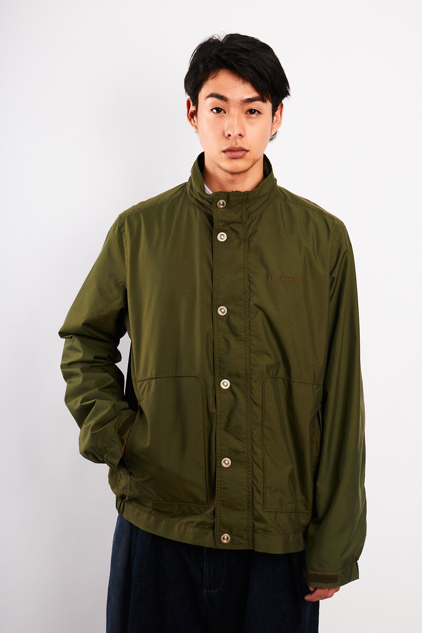 2000 Vintage Tommy Hilfiger Army Green Jacket (M/L)