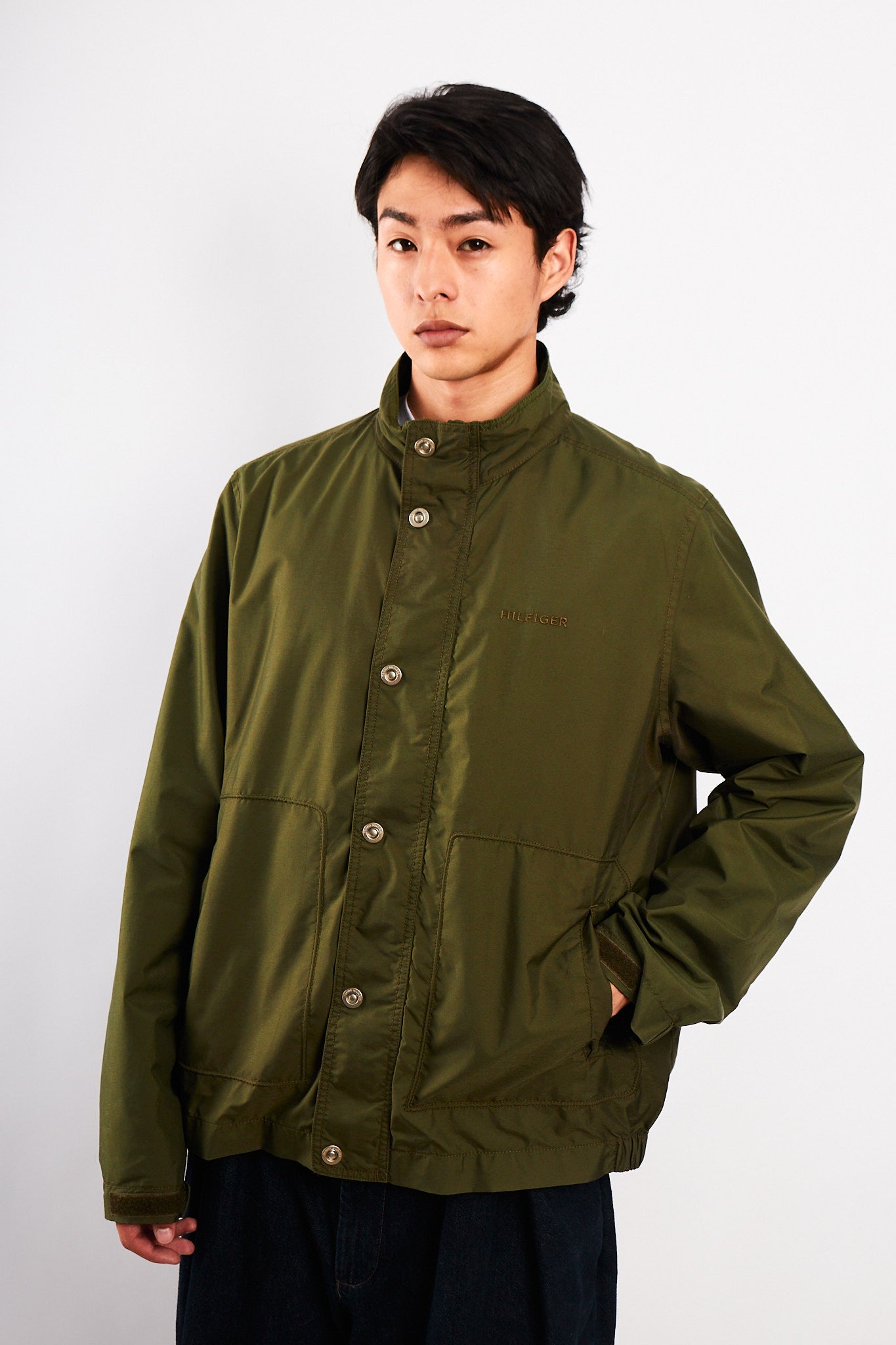 2000 Vintage Tommy Hilfiger Army Green Jacket (M/L)