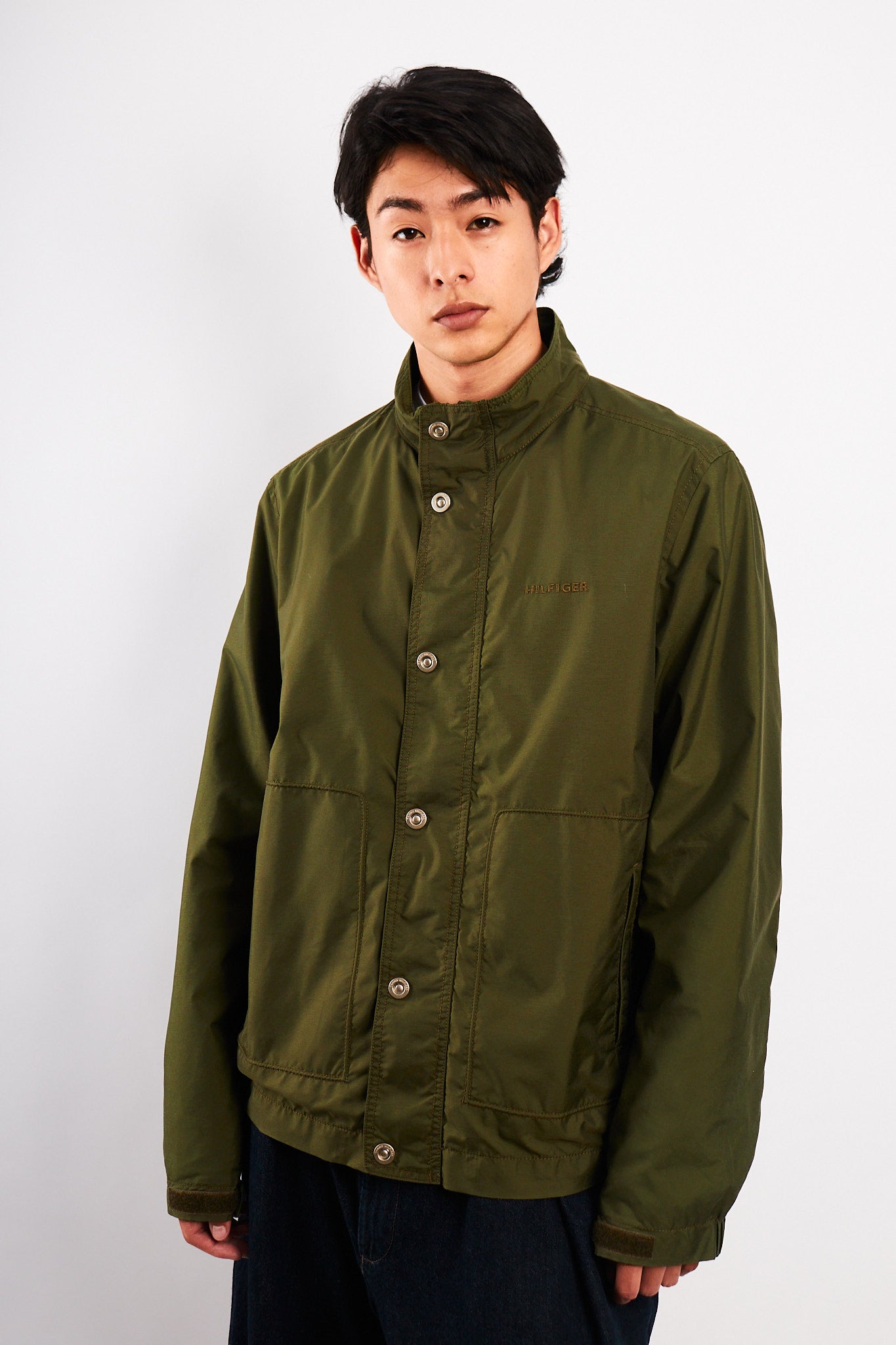 2000 Vintage Tommy Hilfiger Army Green Jacket (M/L)