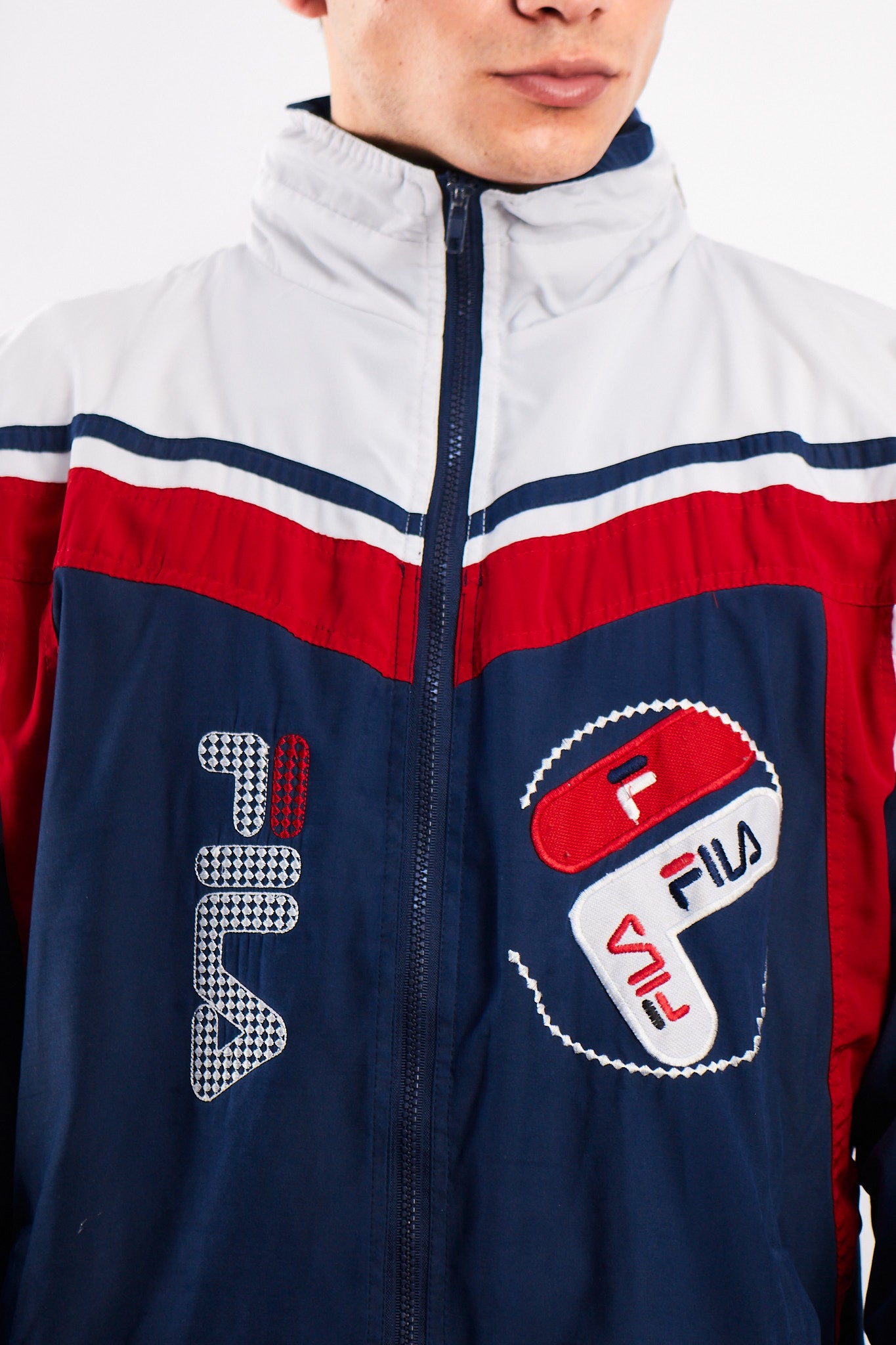 1990 Vintage Fila Retro Colorblock Jacket (M/L)