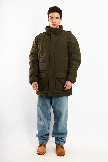 2000 Vintage Columbia Army Green Padded Coat (L)