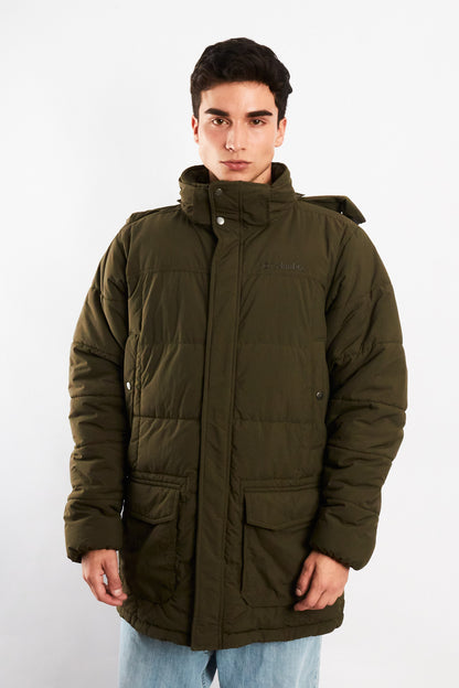 2000 Vintage Columbia Army Green Padded Coat (L)