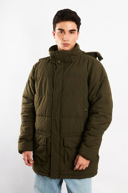 2000 Vintage Columbia Army Green Padded Coat (L)
