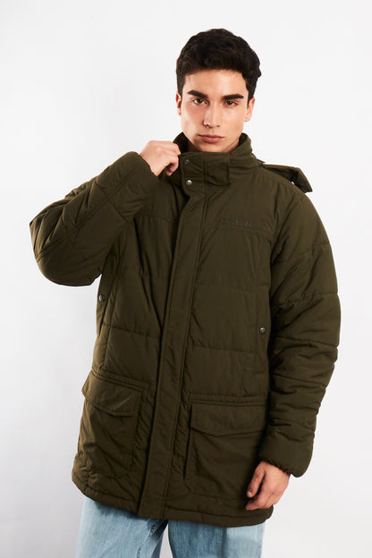 2000 Vintage Columbia Army Green Padded Coat (L)