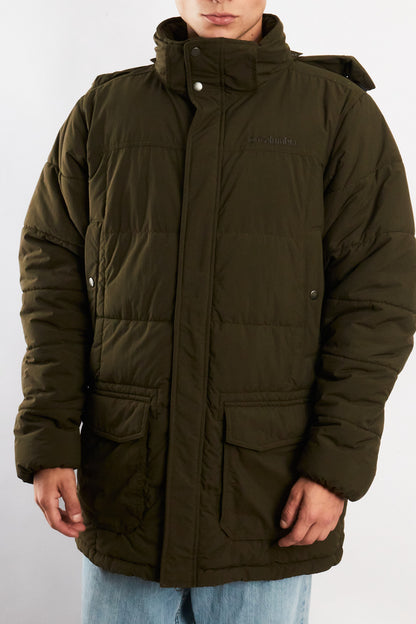 2000 Vintage Columbia Army Green Padded Coat (L)