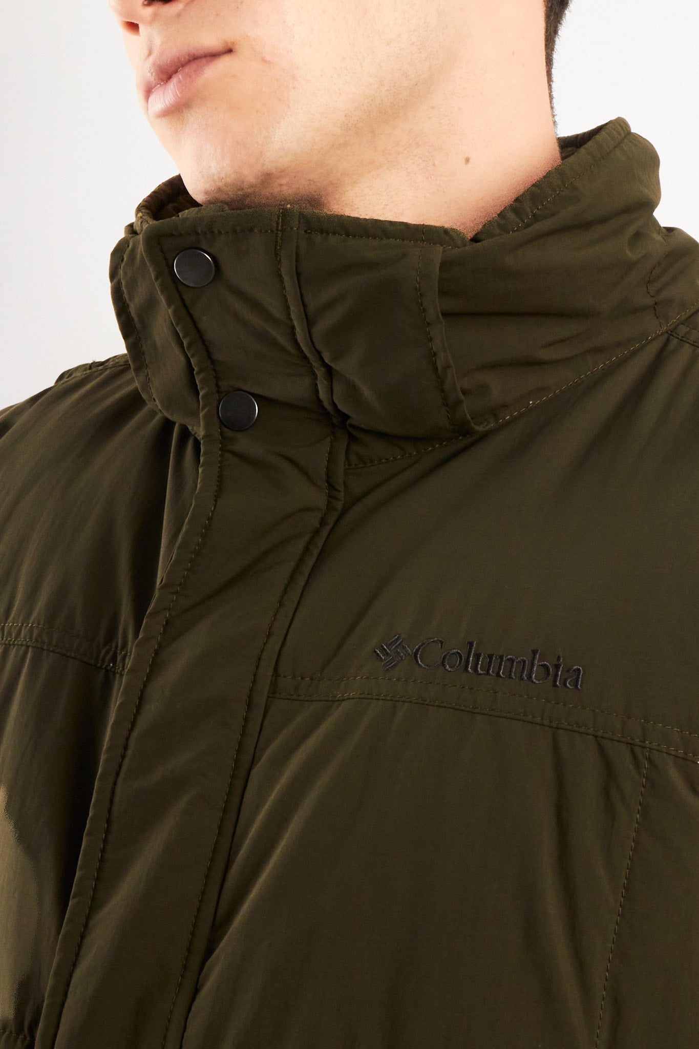 2000 Vintage Columbia Army Green Padded Coat (L)