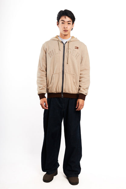 2000 Vintage Tommy Hilfiger Sherpa Hooded Jacket (M/L)