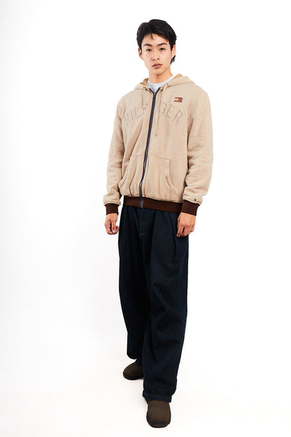 2000 Vintage Tommy Hilfiger Sherpa Hooded Jacket (M/L)