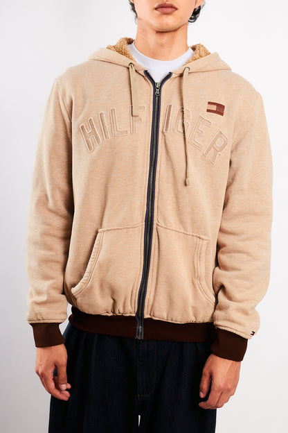 2000 Vintage Tommy Hilfiger Sherpa Hooded Jacket (M/L)