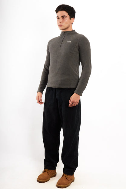 2000 Vintage North Face Gray Polar Quarter Zip (S/M)