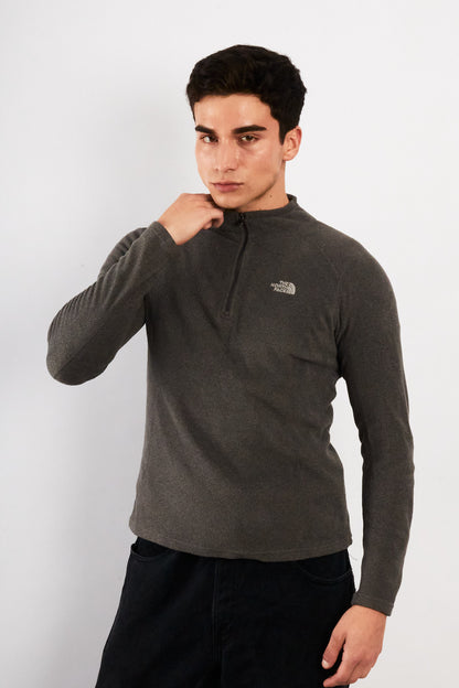 2000 Vintage North Face Gray Polar Quarter Zip (S/M)