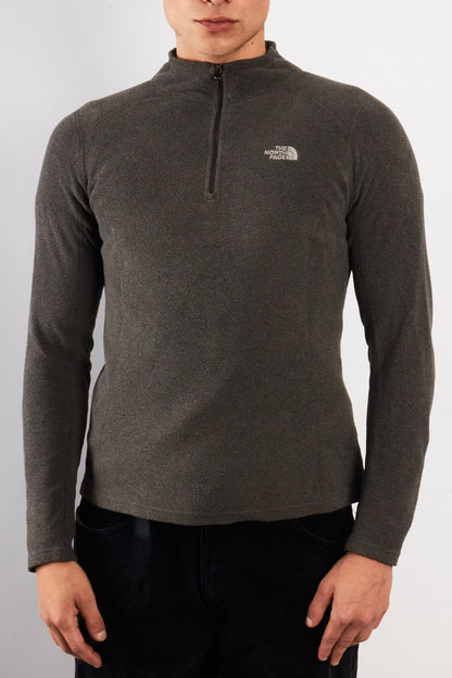 2000 Vintage North Face Gray Polar Quarter Zip (S/M)