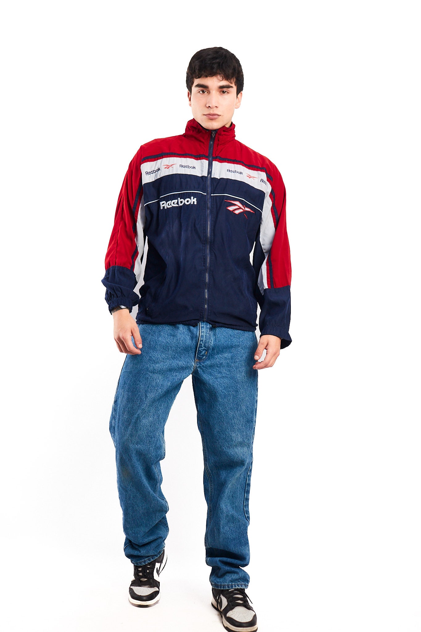 1990 Vintage Reebok Colorblock Jacket (S/M)