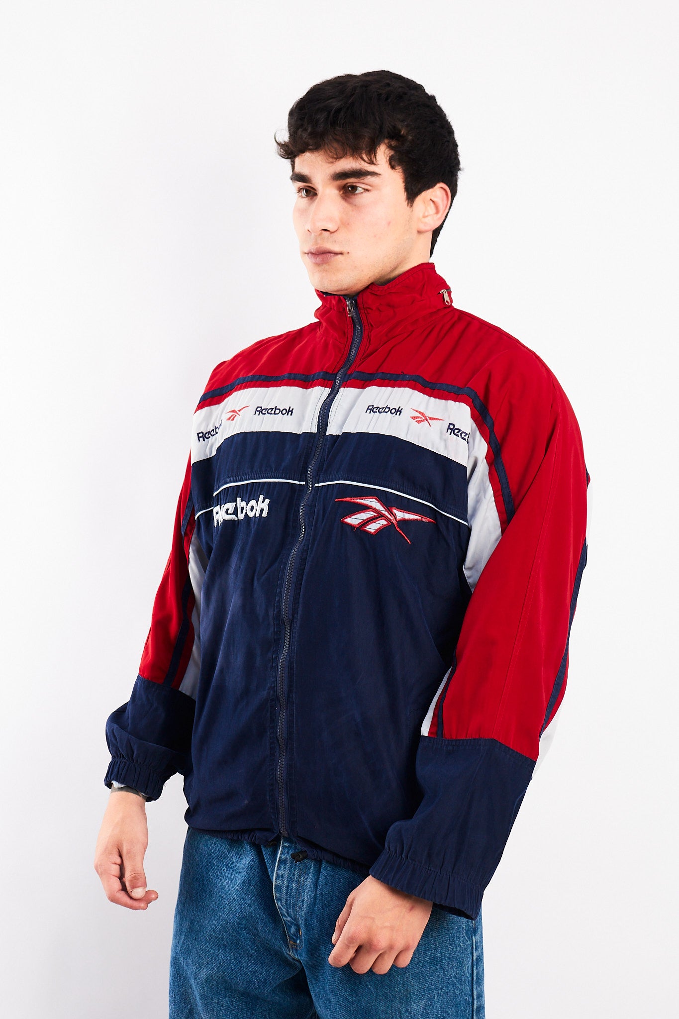 1990 Vintage Reebok Colorblock Jacket (S/M)