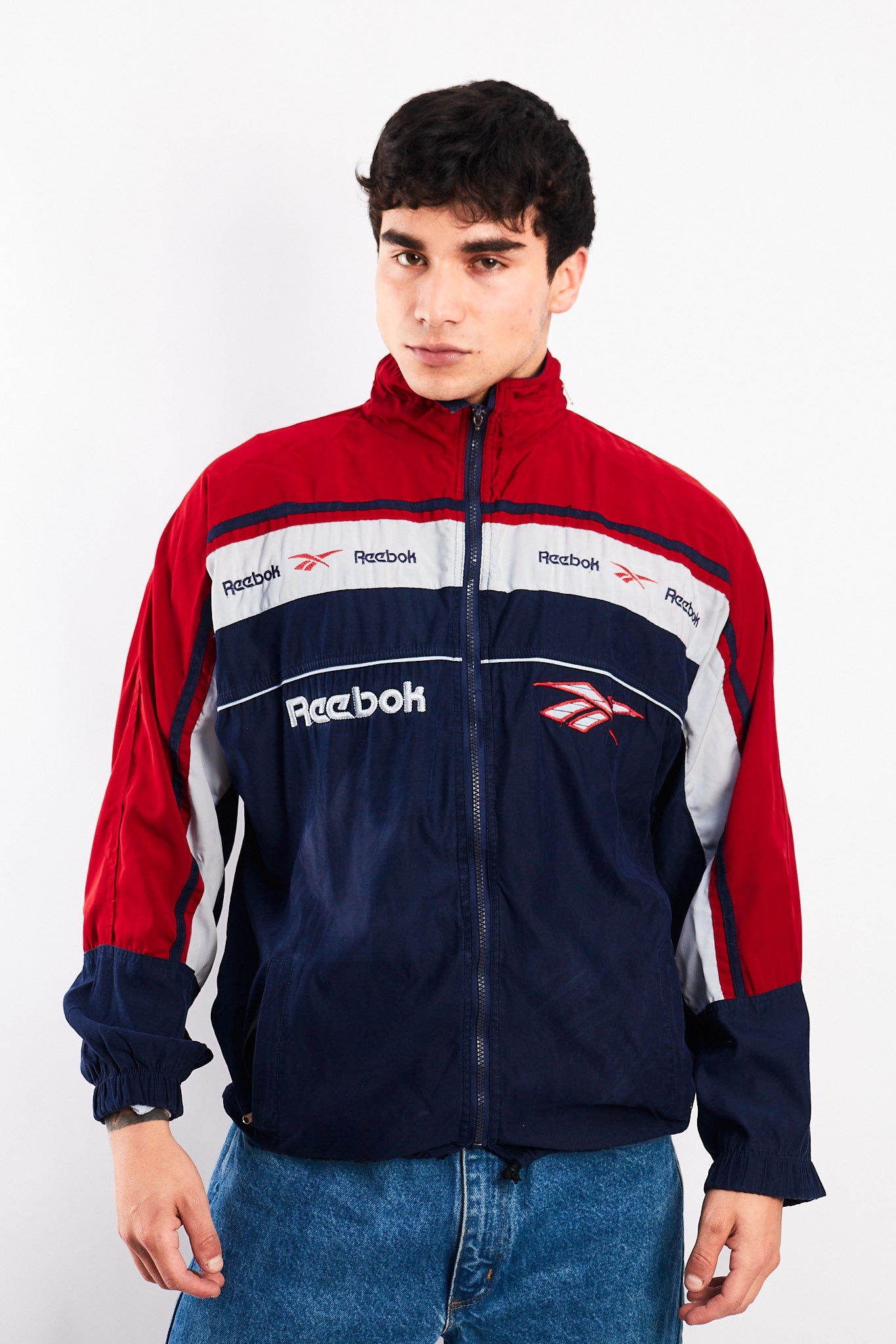 1990 Vintage Reebok Colorblock Jacket (S/M)