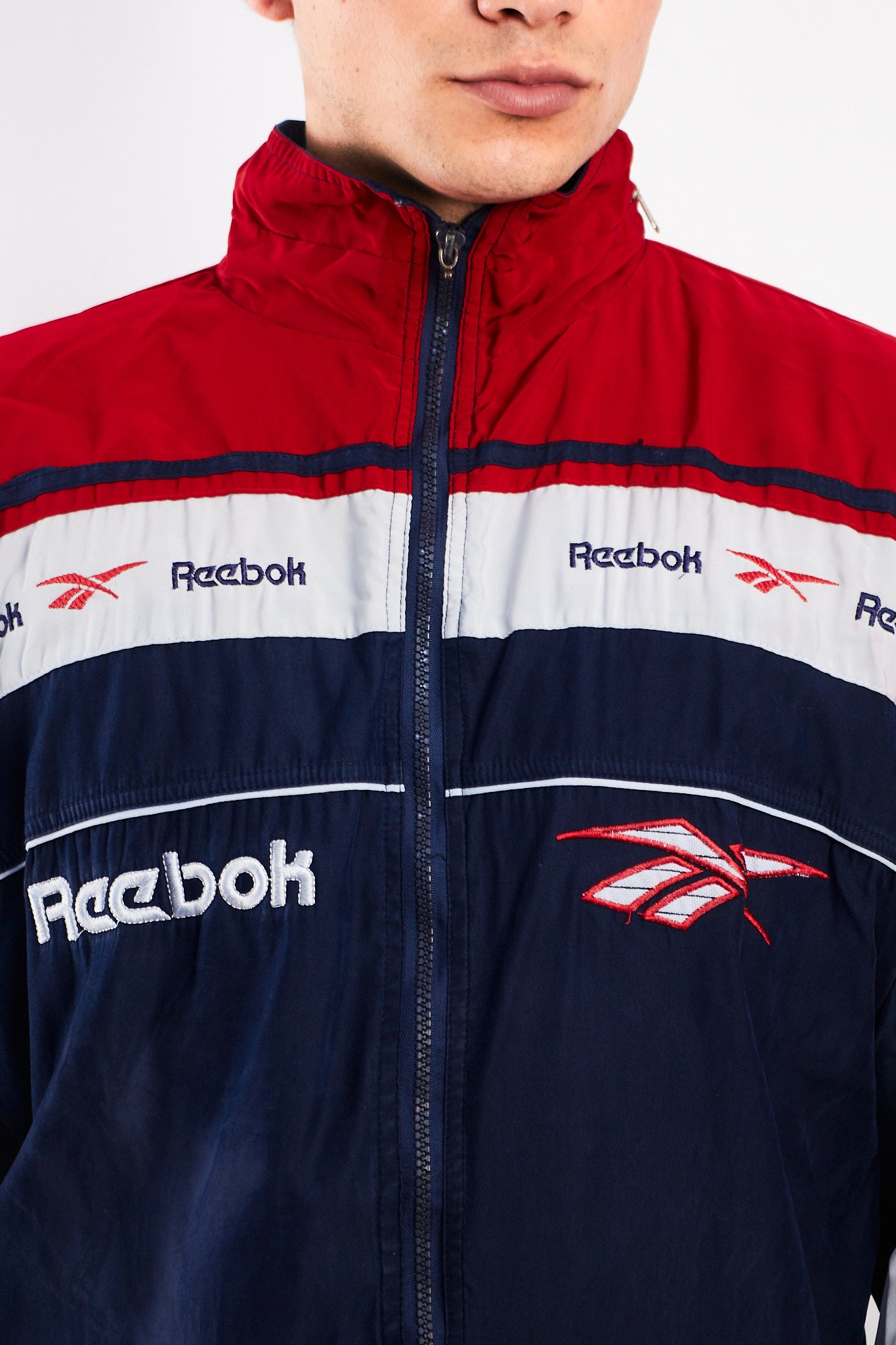 1990 Vintage Reebok Colorblock Jacket (S/M)