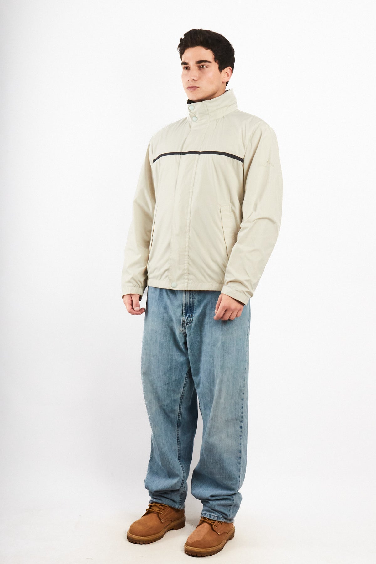 2000 Vintage Nautica Sailing Bone Impermeable Jacket (M)