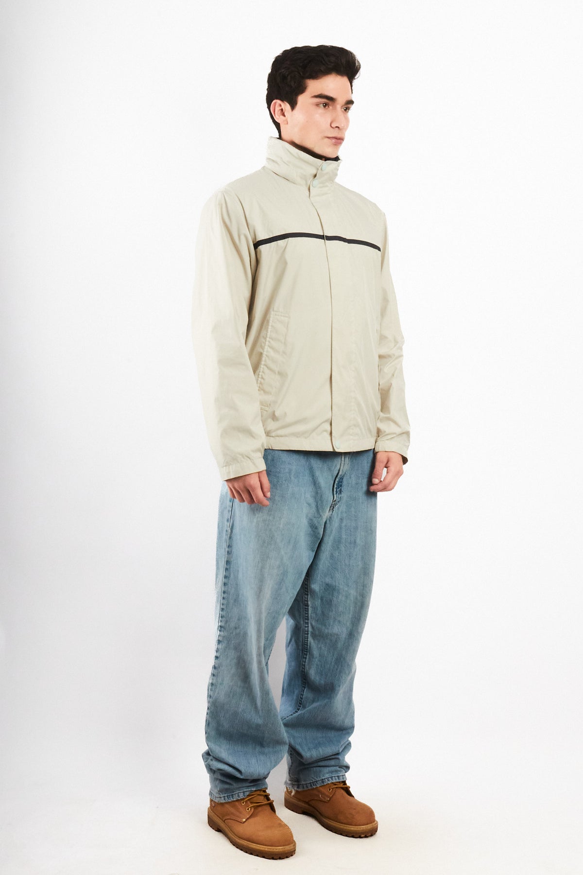 2000 Vintage Nautica Sailing Bone Impermeable Jacket (M)