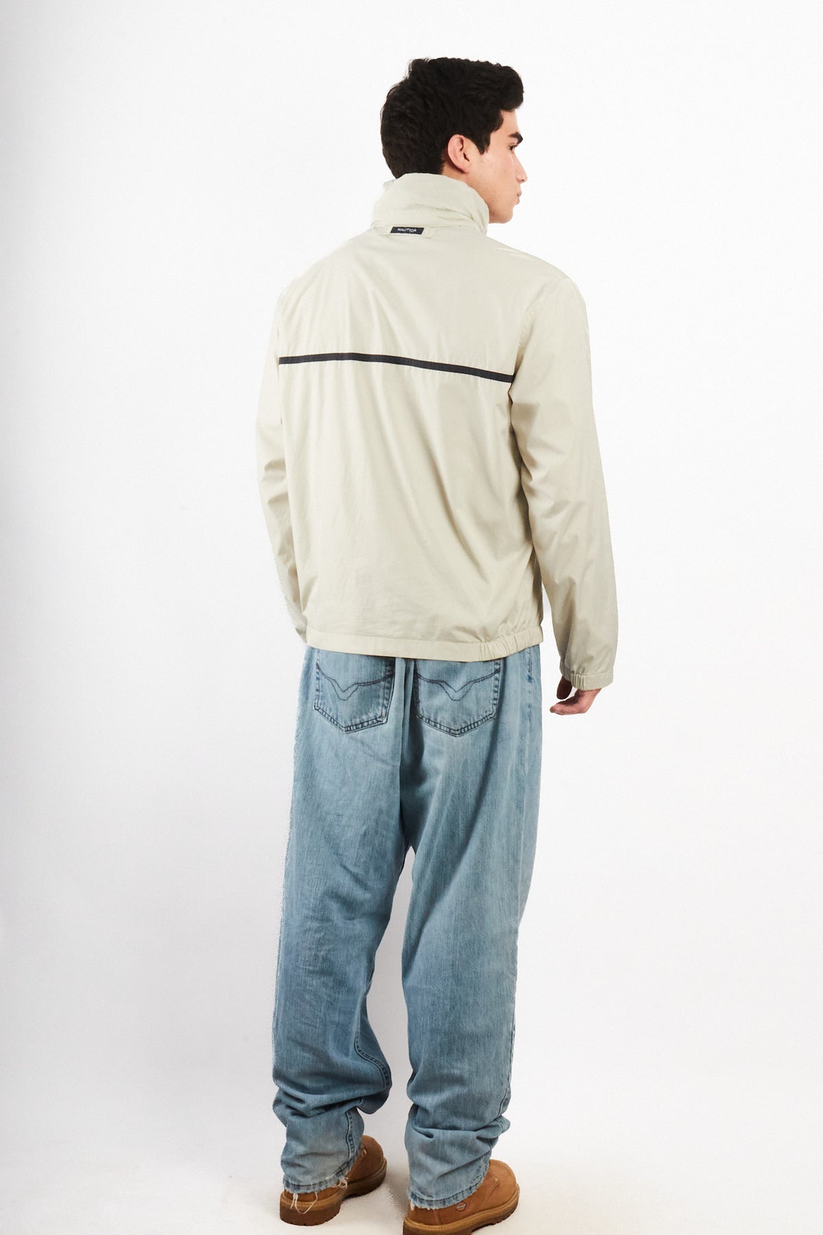2000 Vintage Nautica Sailing Bone Impermeable Jacket (M)