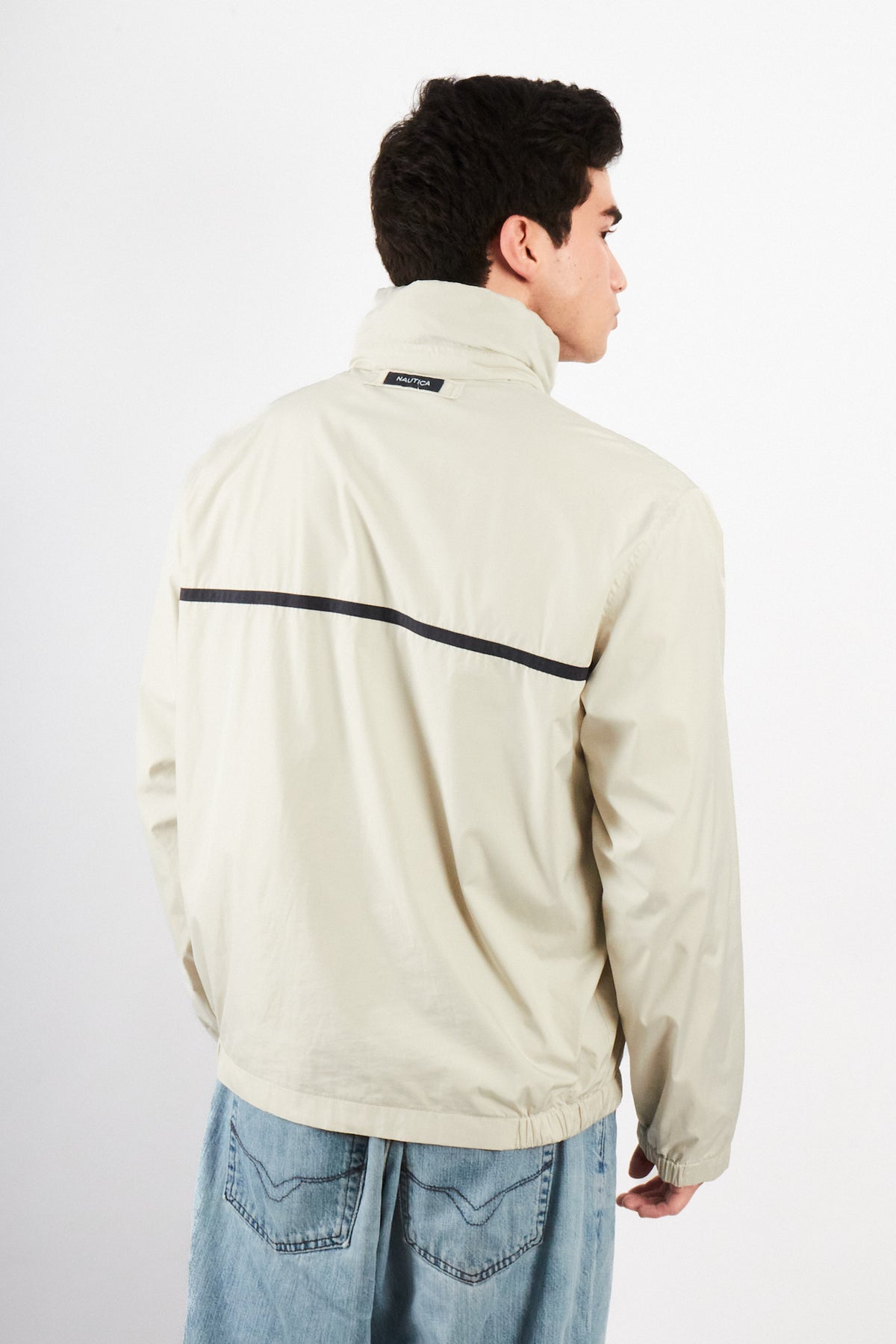 2000 Vintage Nautica Sailing Bone Impermeable Jacket (M)