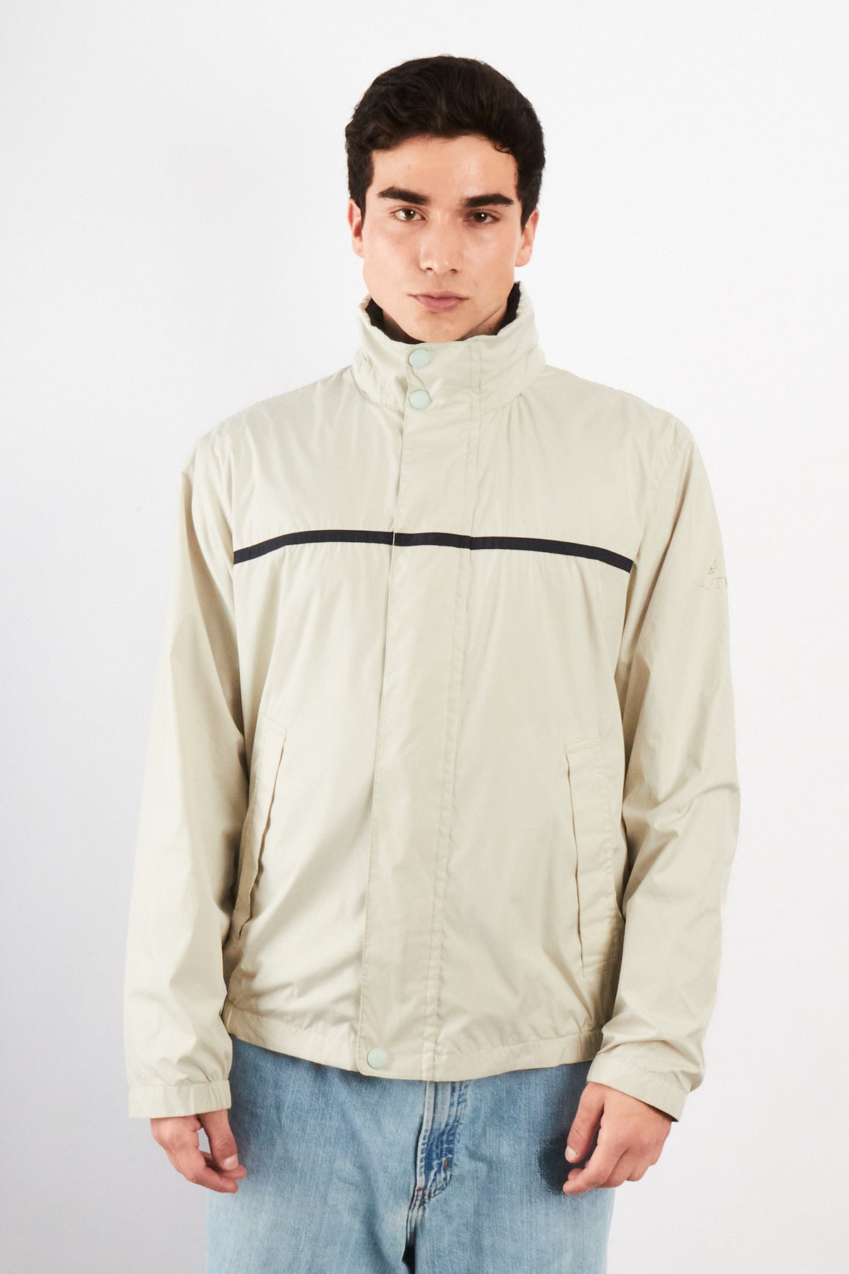 2000 Vintage Nautica Sailing Bone Impermeable Jacket (M)