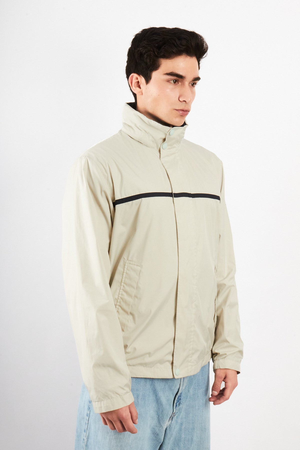 2000 Vintage Nautica Sailing Bone Impermeable Jacket (M)