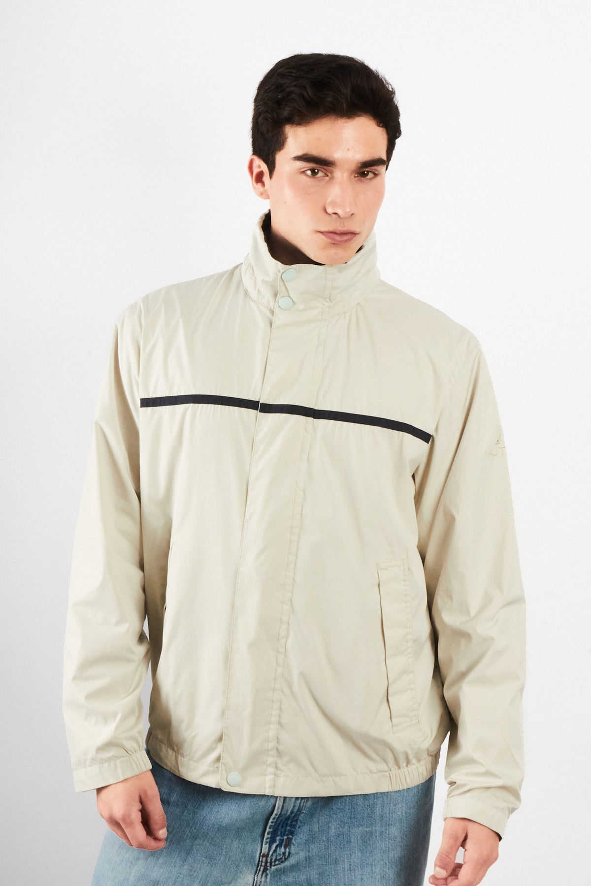 2000 Vintage Nautica Sailing Bone Impermeable Jacket (M)