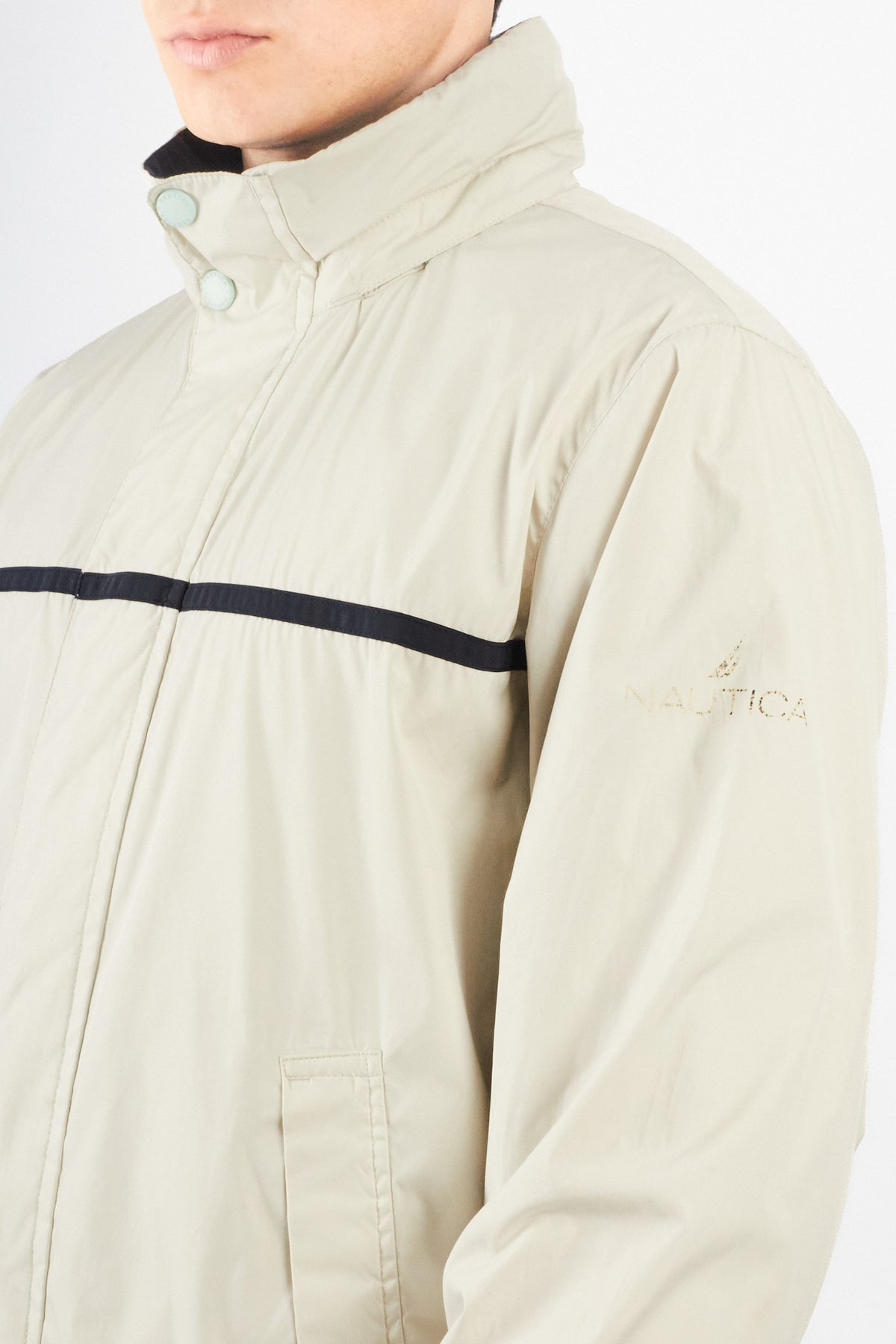 2000 Vintage Nautica Sailing Bone Impermeable Jacket (M)