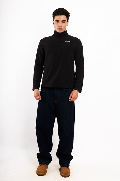 2000 Vintage North Face Black Quarter Zip (M)