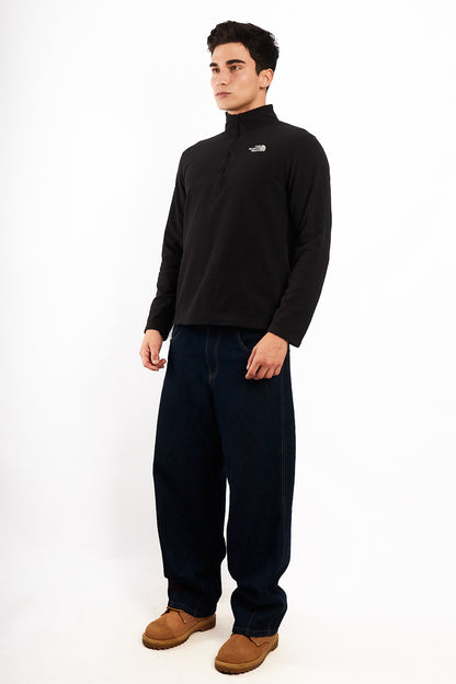 2000 Vintage North Face Black Quarter Zip (M)