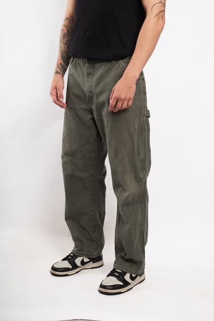 2000 Vintage Dickies Moss Green Carpenter Pant (36)