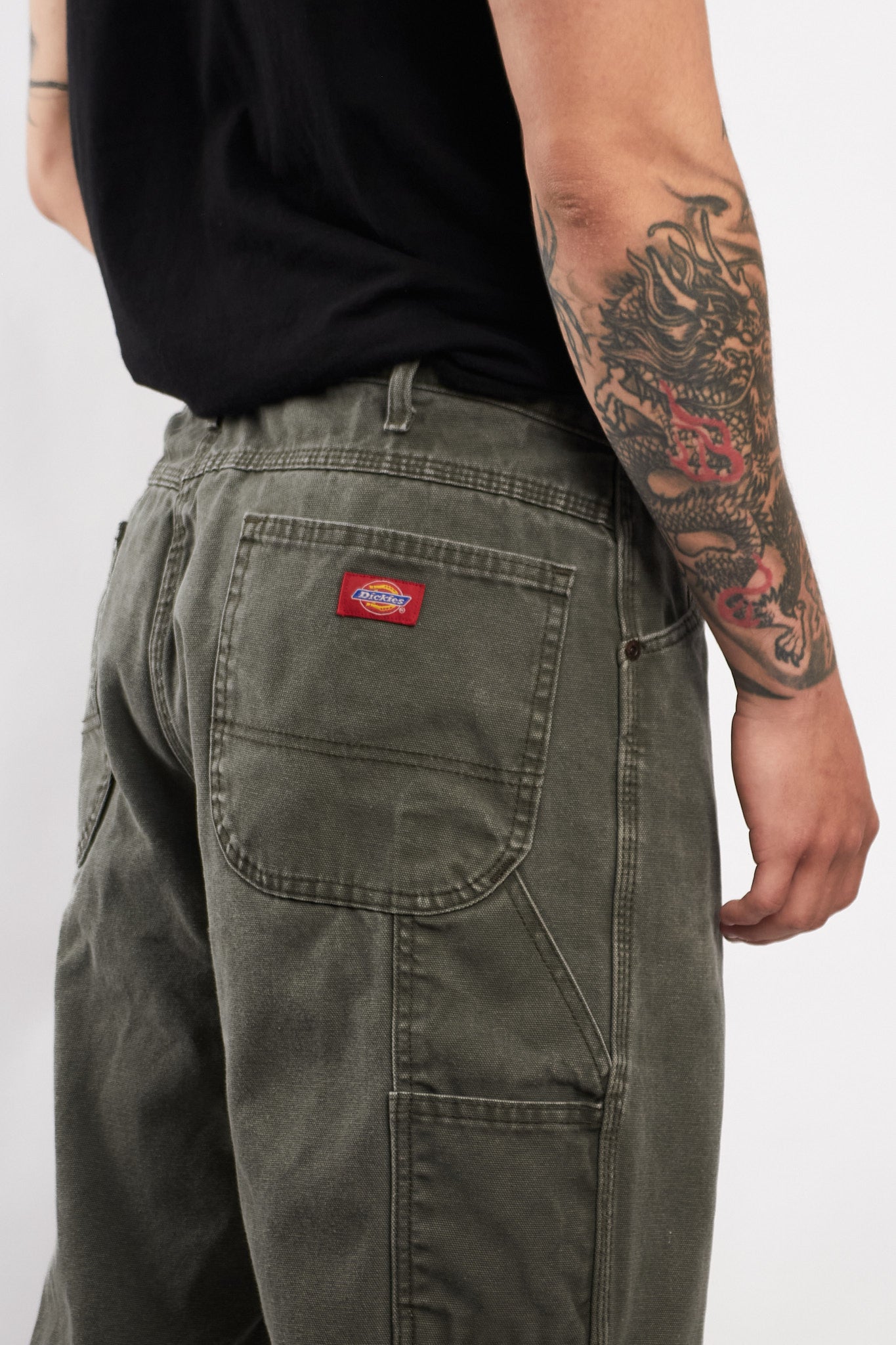 2000 Vintage Dickies Moss Green Carpenter Pant (36)