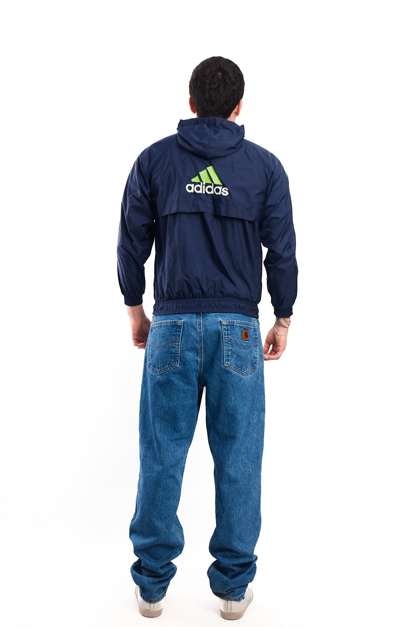 1990 Adidas Vintage Three Stripes Track Jacket (S/M)