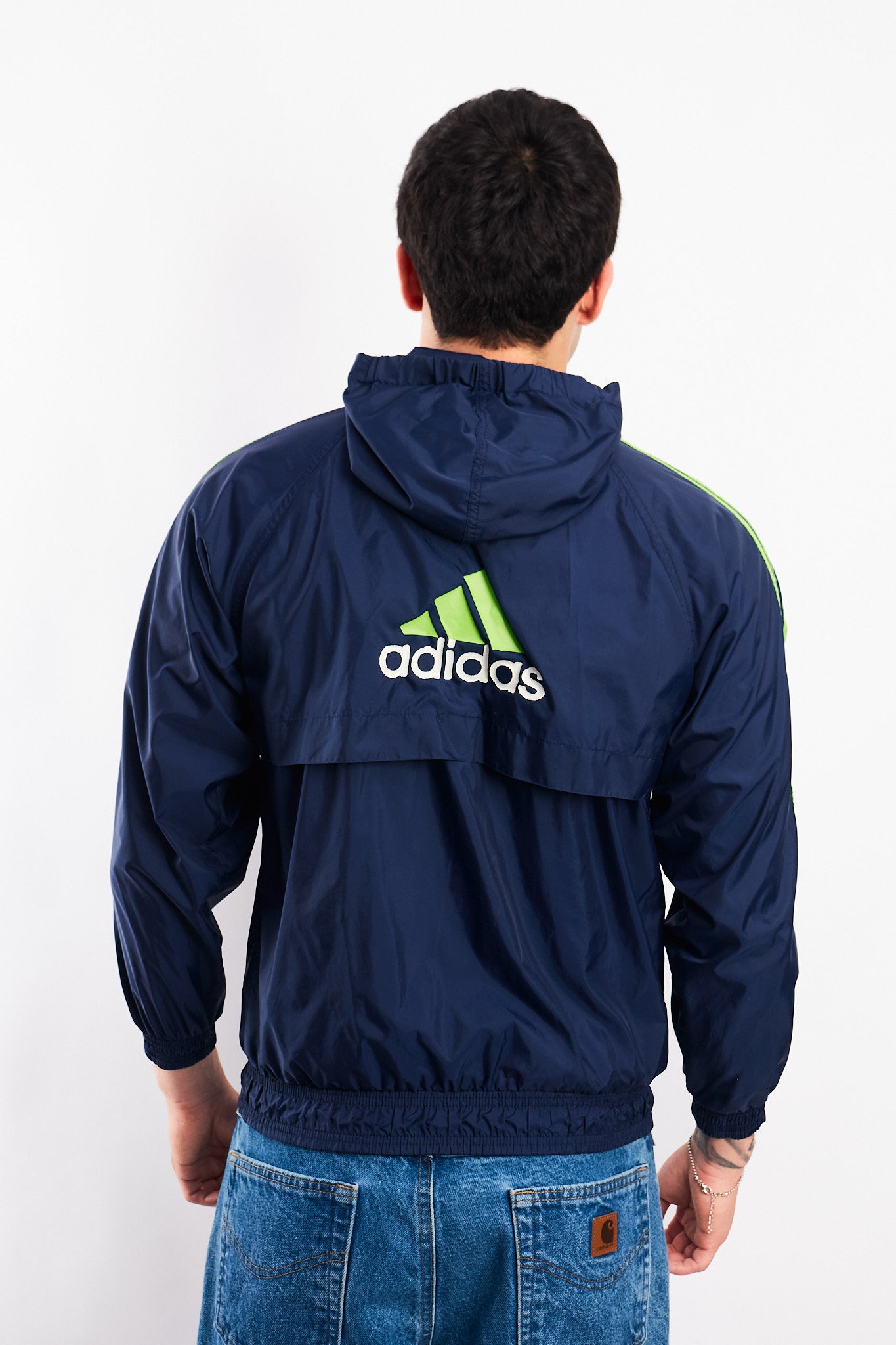 1990 Adidas Vintage Three Stripes Track Jacket (S/M)