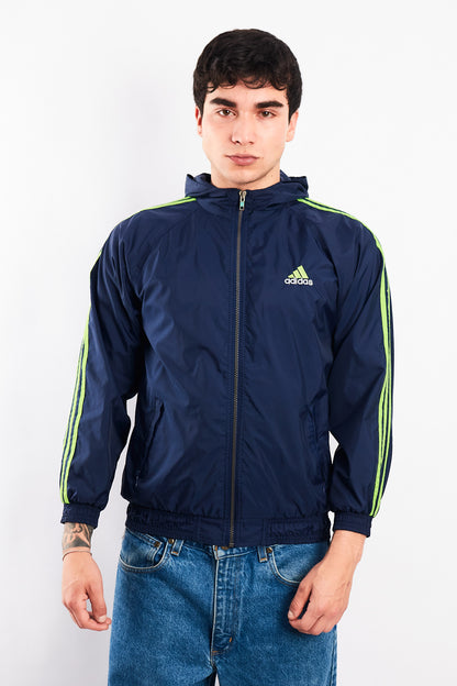 1990 Adidas Vintage Three Stripes Track Jacket (S/M)
