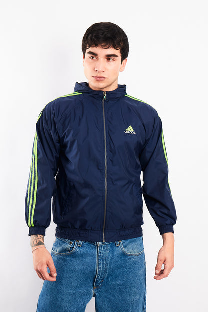 1990 Adidas Vintage Three Stripes Track Jacket (S/M)