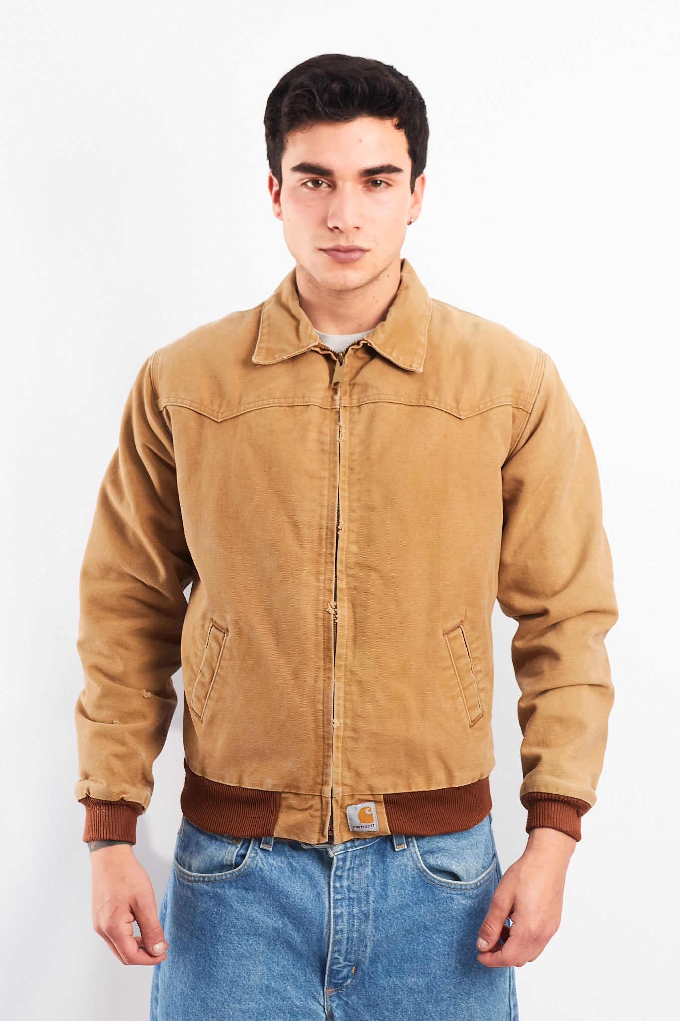 Vintage Carhartt Hamilton Brown Quilted Santa Fe Jacket (S/M)