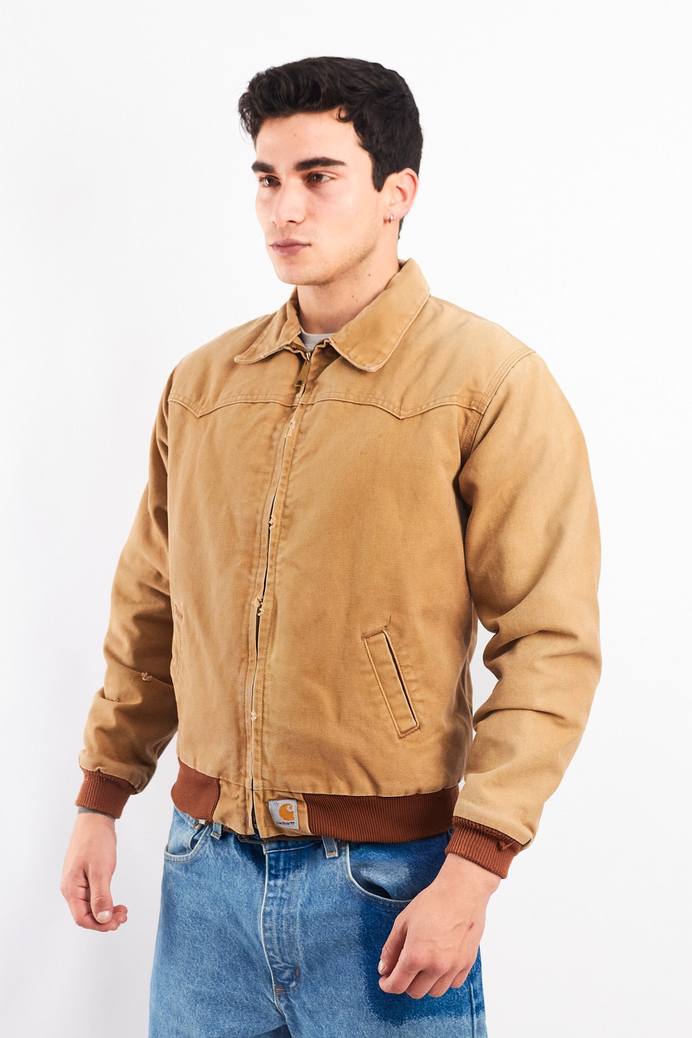 Vintage Carhartt Hamilton Brown Quilted Santa Fe Jacket (S/M)