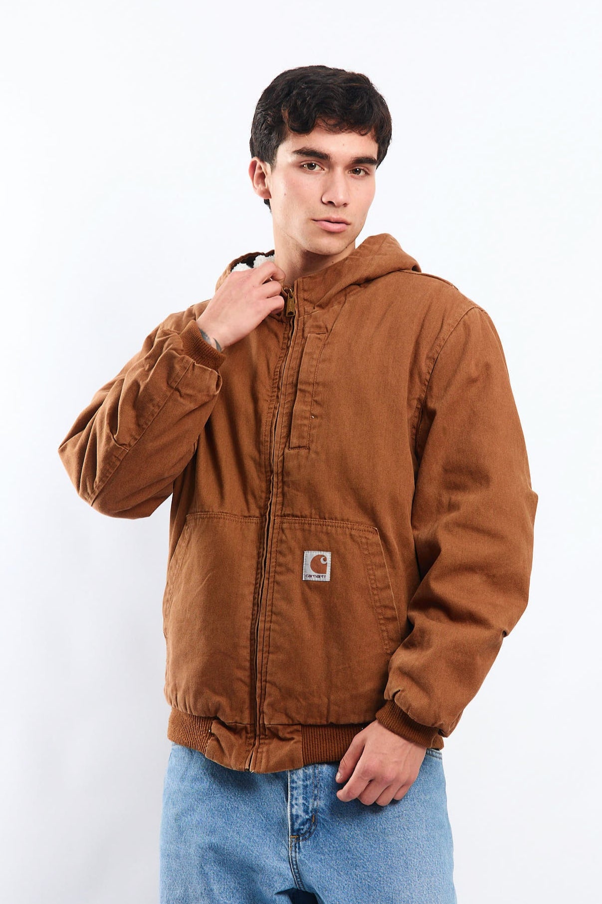 Vintage Carhartt Brown Duck Active Jacket (M/L)