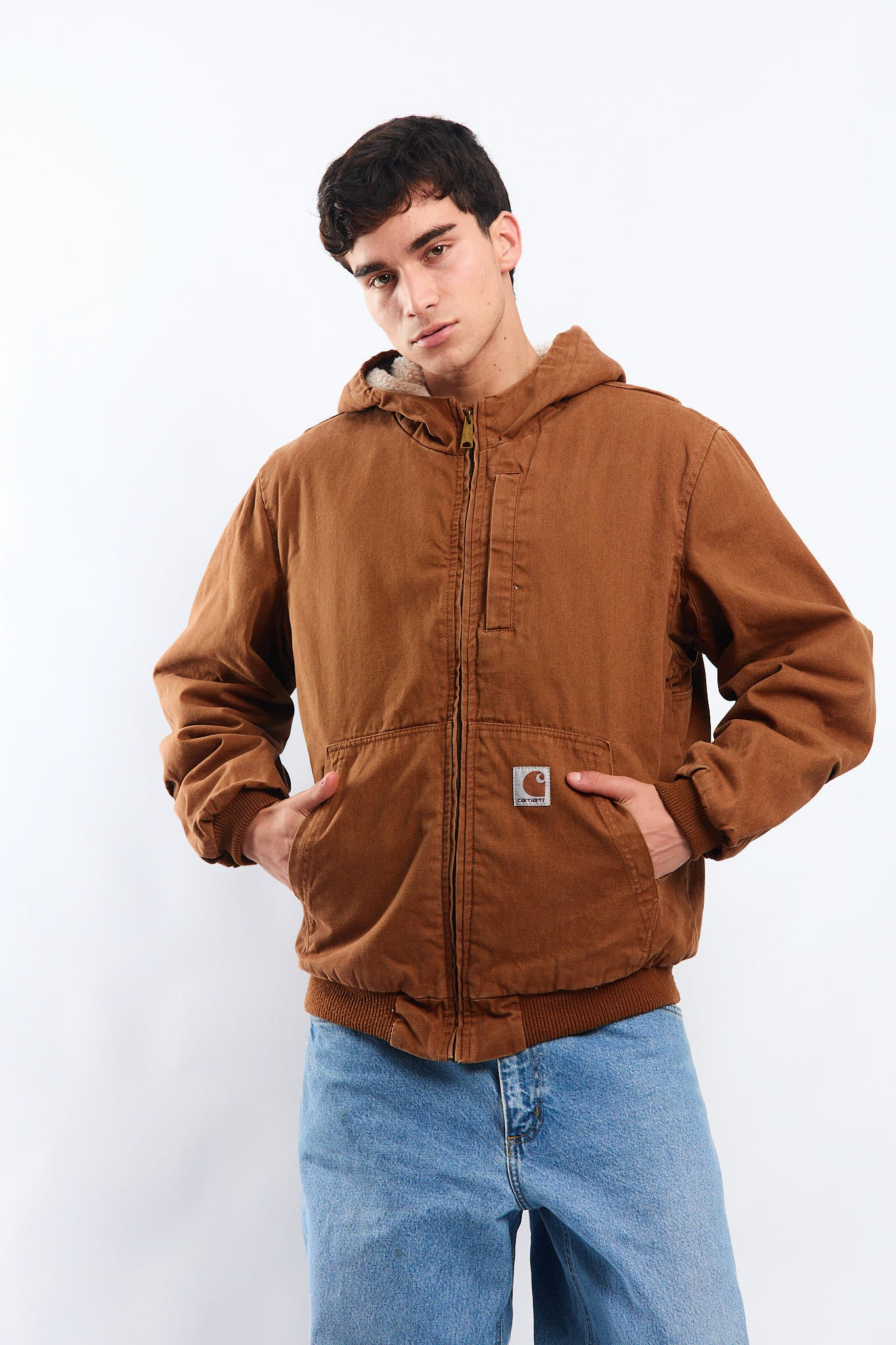 Vintage Carhartt Brown Duck Active Jacket (M/L)