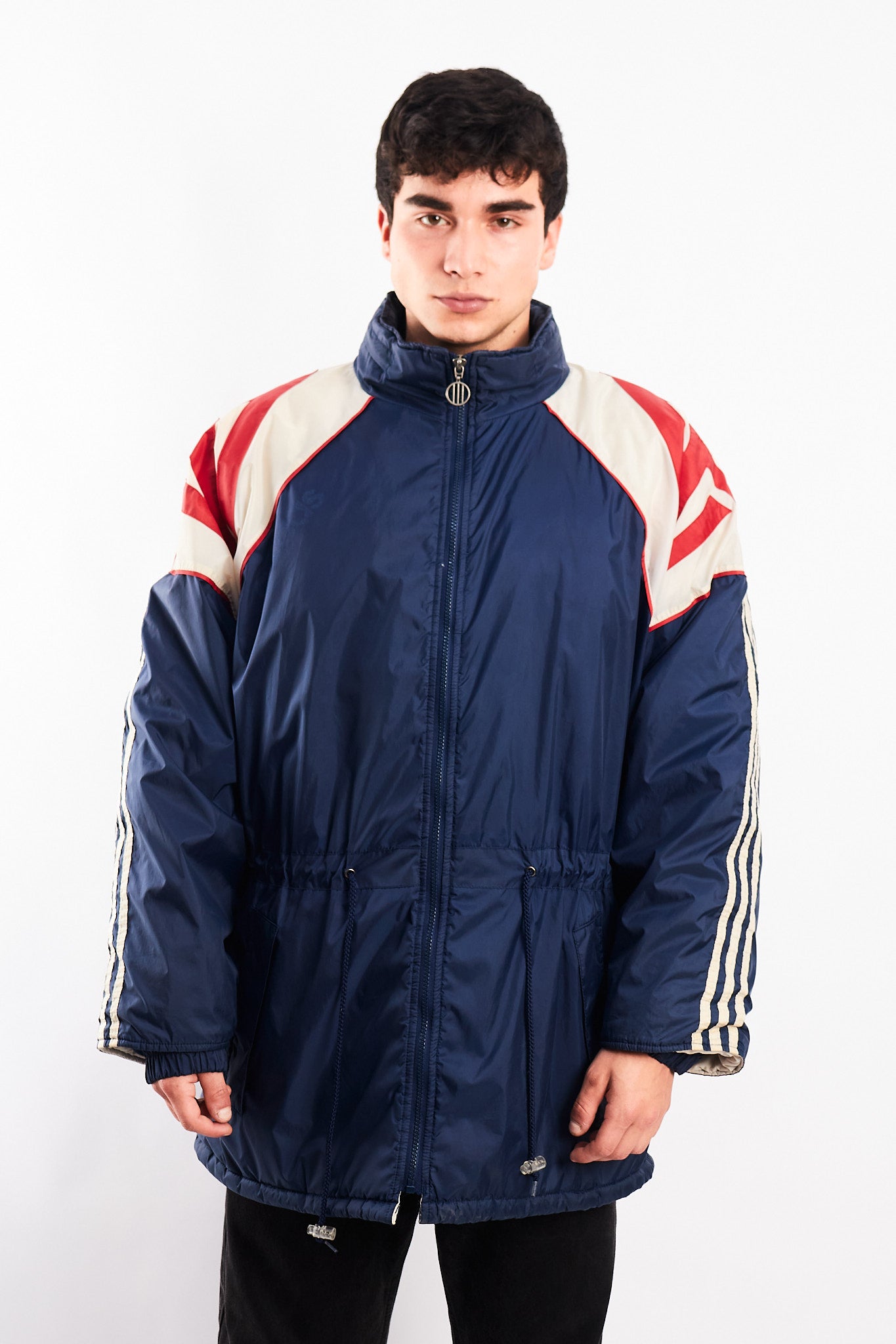 1980 Adidas Vintage Three Striped Big Logo Jacket (M/L)