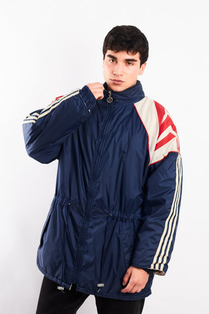 1980 Adidas Vintage Three Striped Big Logo Jacket (M/L)