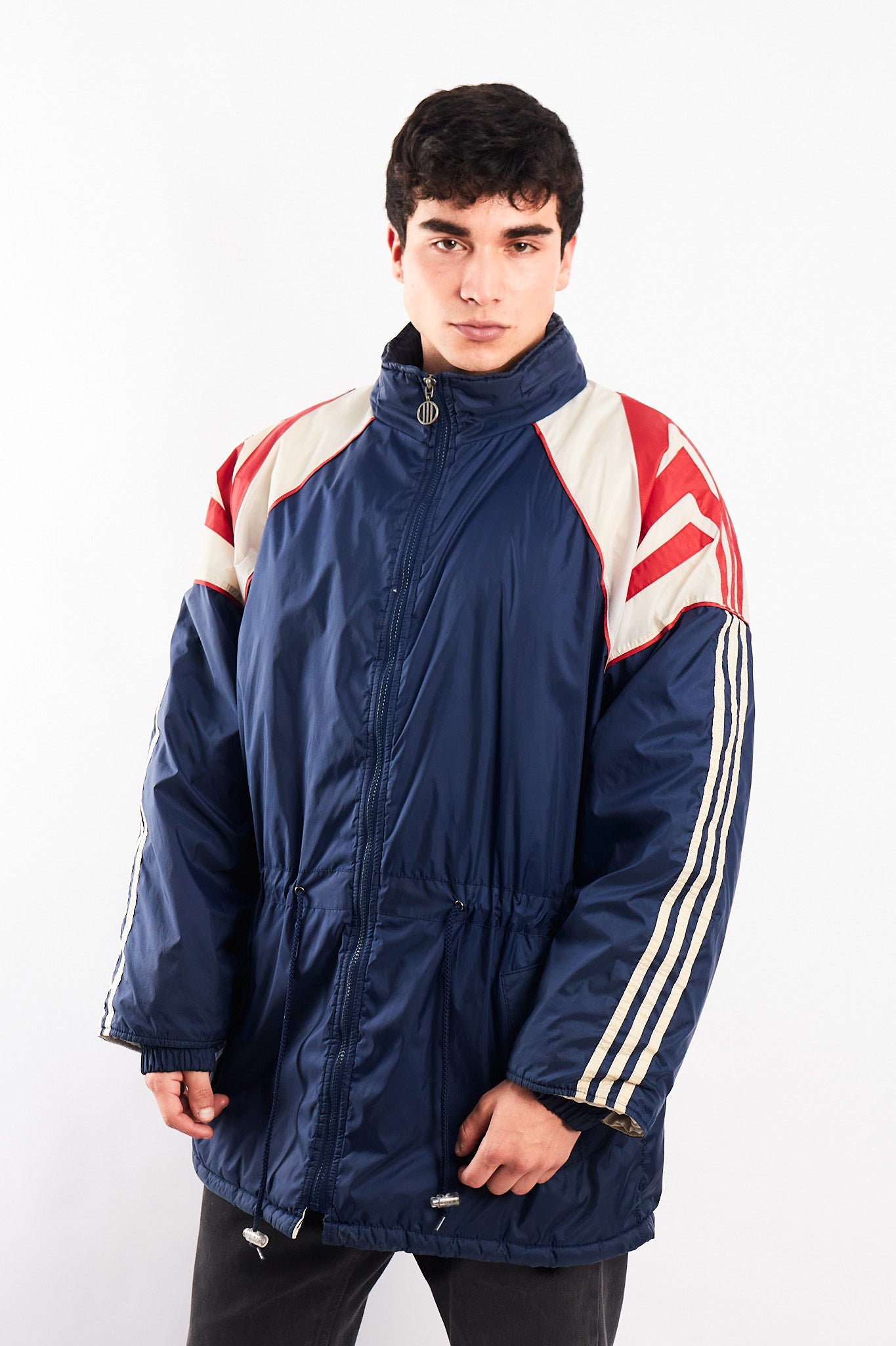 1980 Adidas Vintage Three Striped Big Logo Jacket (M/L)