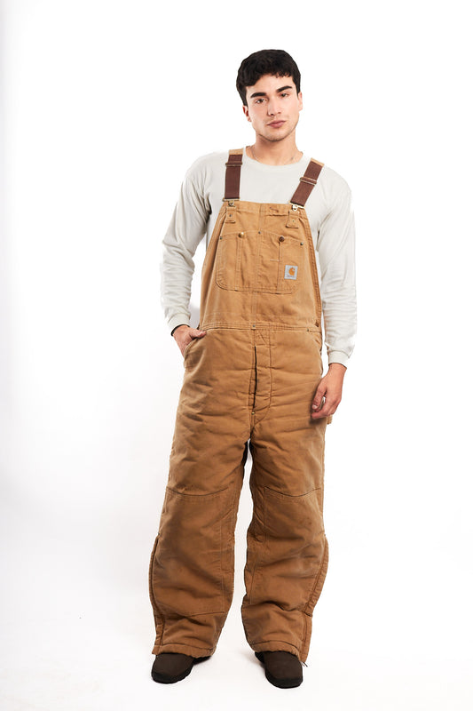 Vintage Carhartt Hamilton Brown Baggy Carpenter Overall (L)