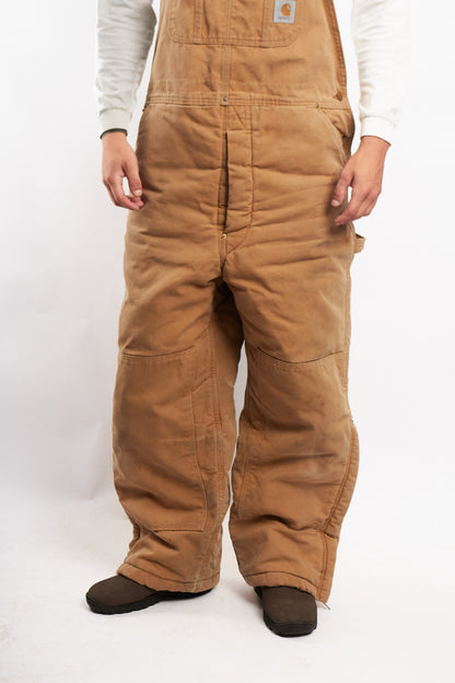 Vintage Carhartt Hamilton Brown Baggy Carpenter Overall (L)