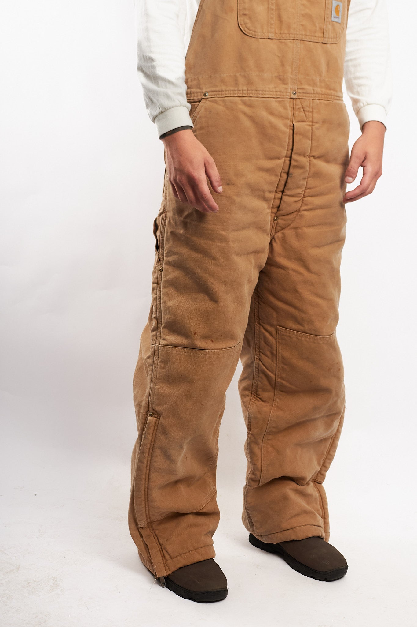 Vintage Carhartt Hamilton Brown Baggy Carpenter Overall (L)