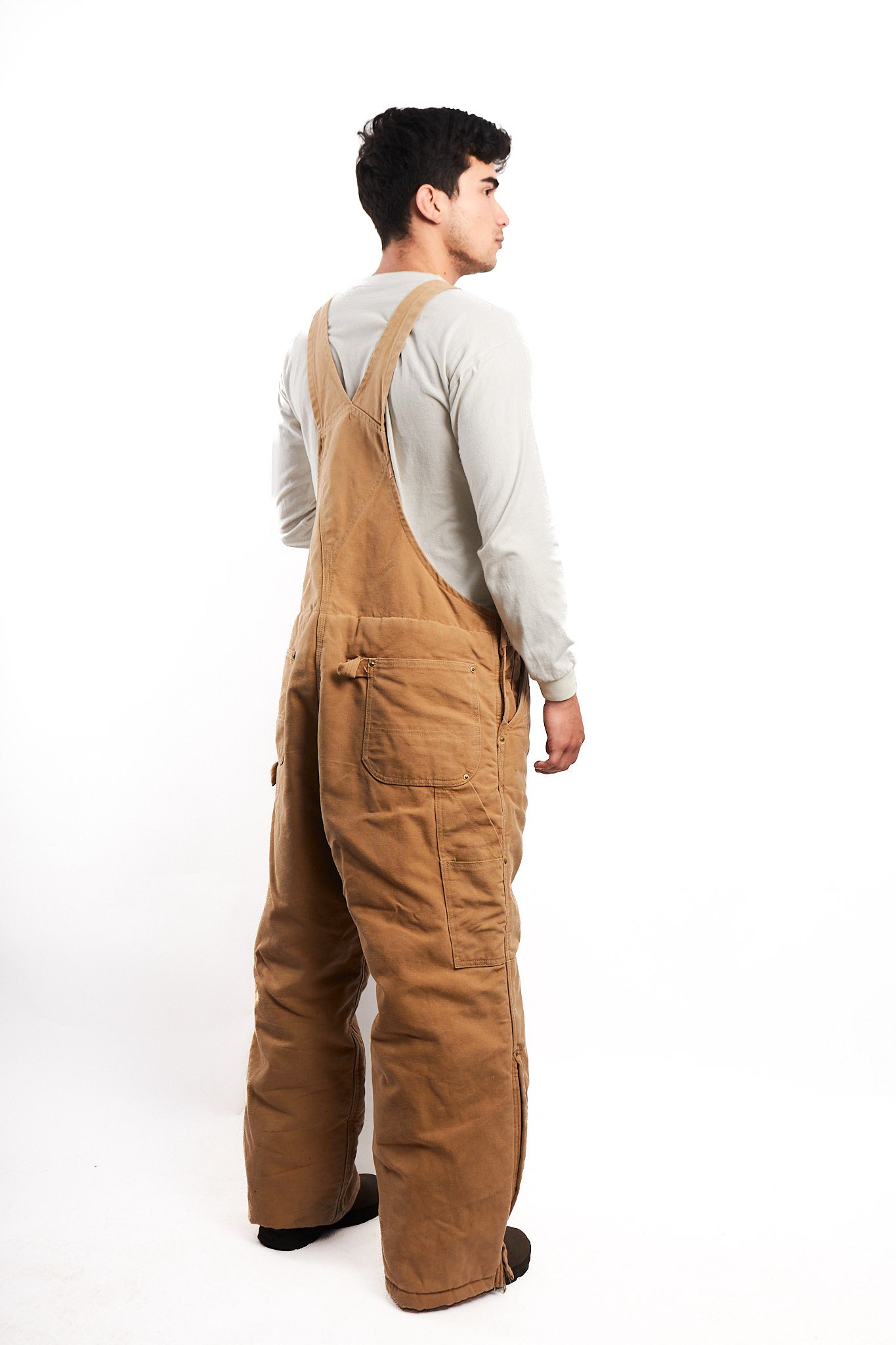 Vintage Carhartt Hamilton Brown Baggy Carpenter Overall (L)